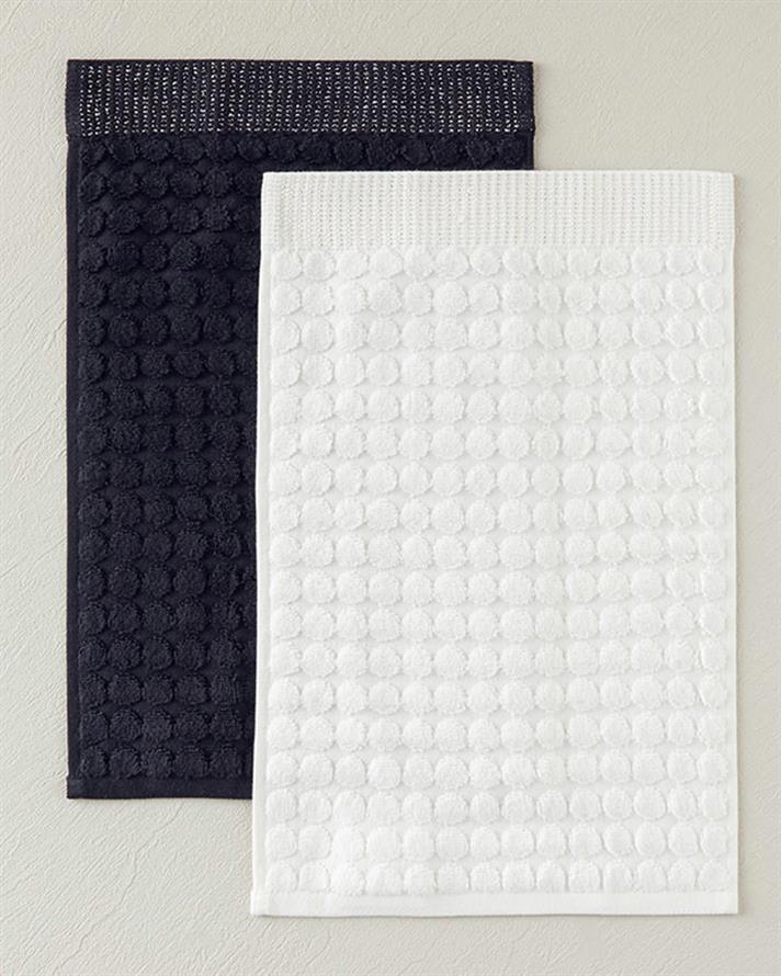 perla Cottony Argintiu  PROSOP DE MÂINI 30x45 cm Negru.