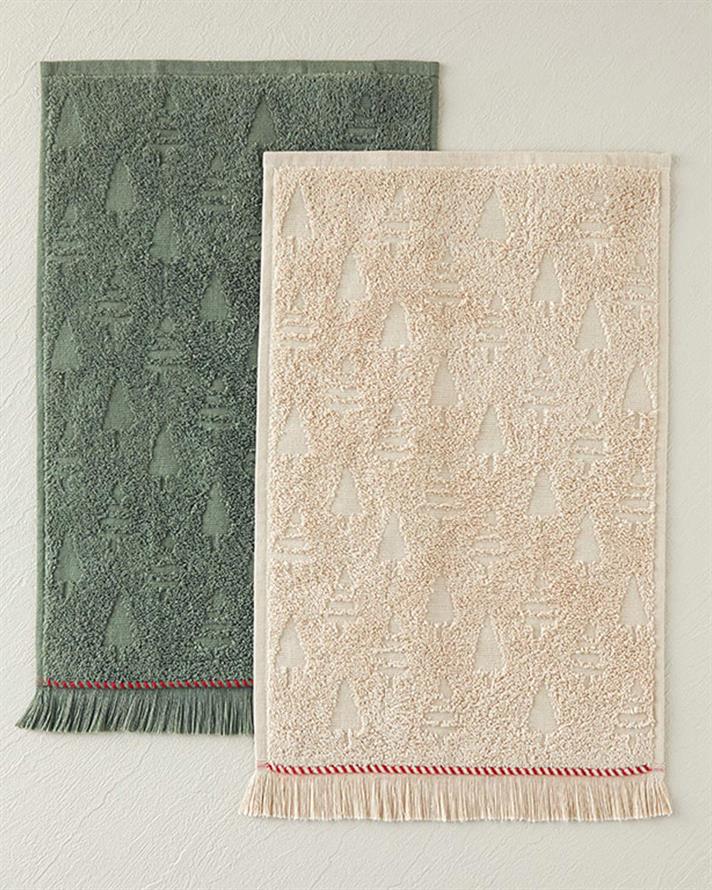 Cottony Cu Jacquard  PROSOP DE MÂINI 30x45 cm Bej.