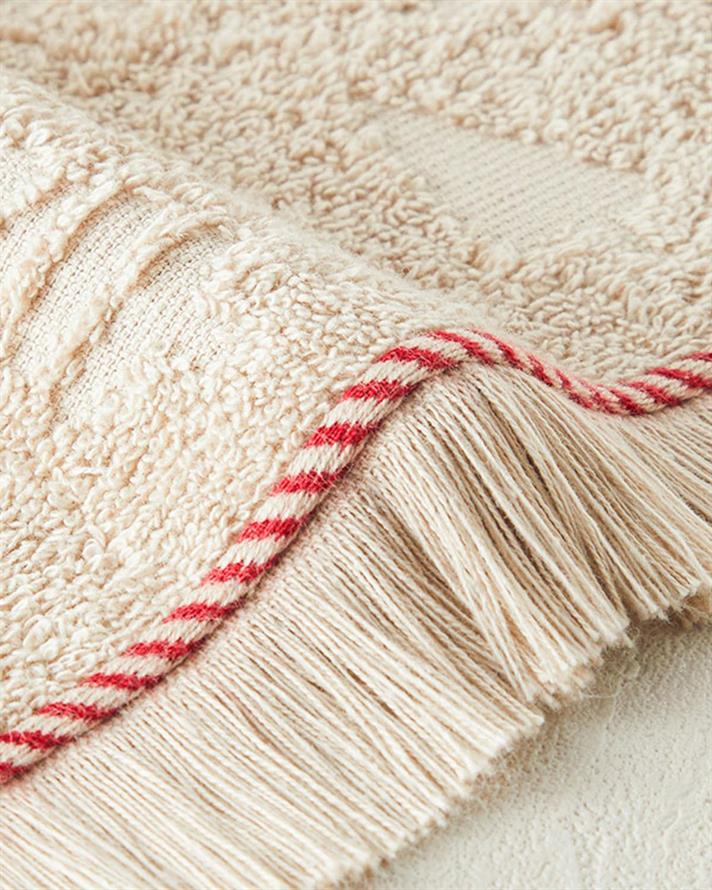 Cottony Cu Jacquard  PROSOP DE MÂINI 30x45 cm Bej.