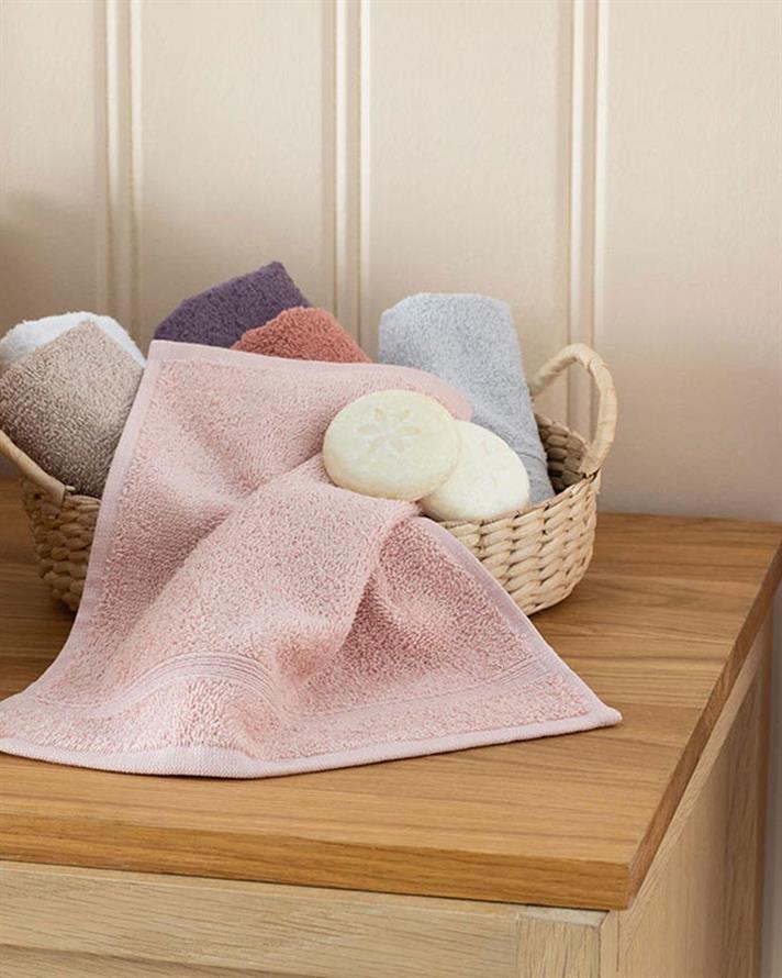 Pure Basic Hand Towel 30x30 cm Light Pink,