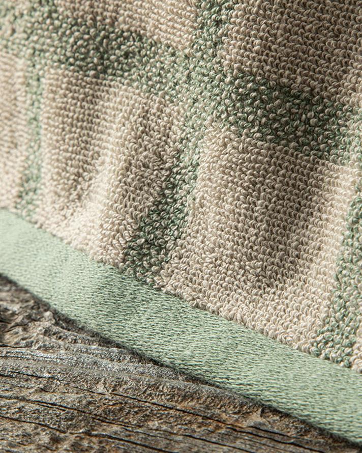 Square Cottony Hand Towel 30x40 cm Green-Beige