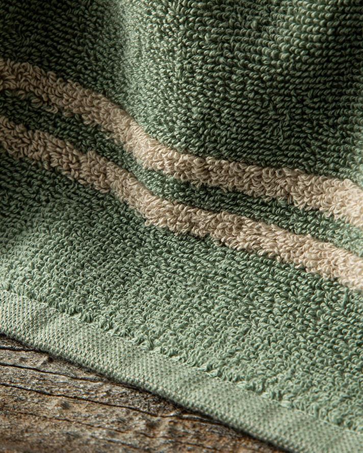 Toretto Cottony Hand Towel 30x40 cm Green-Beige