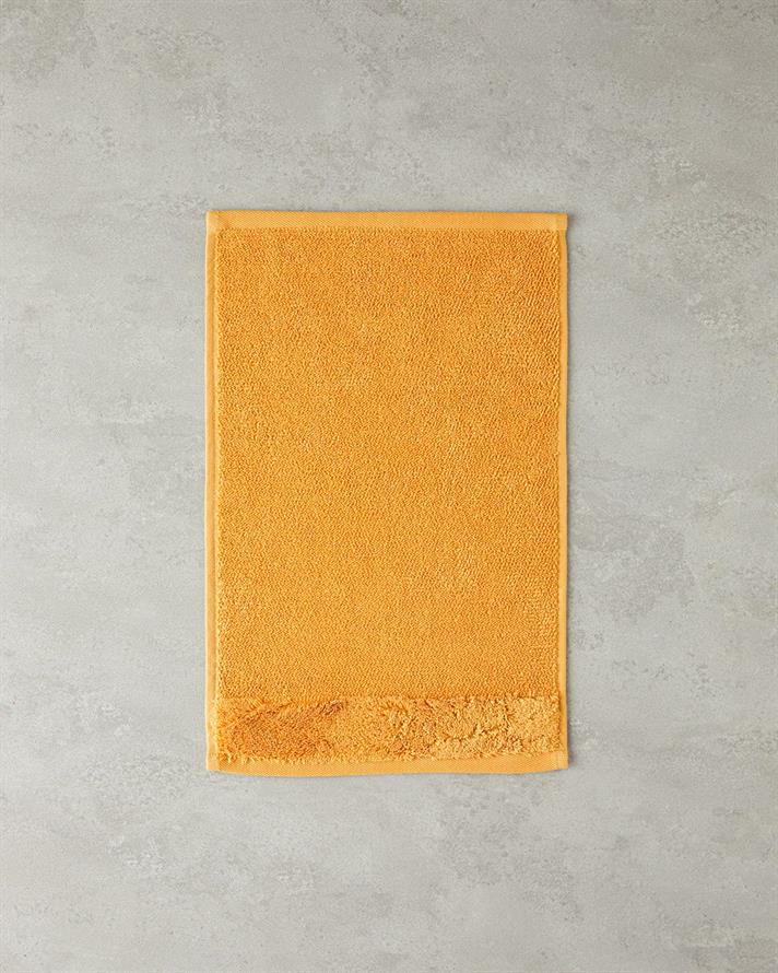 Catifea atingere Cu Bumbac Prosop De Mâini 30 x 45 cm Galben