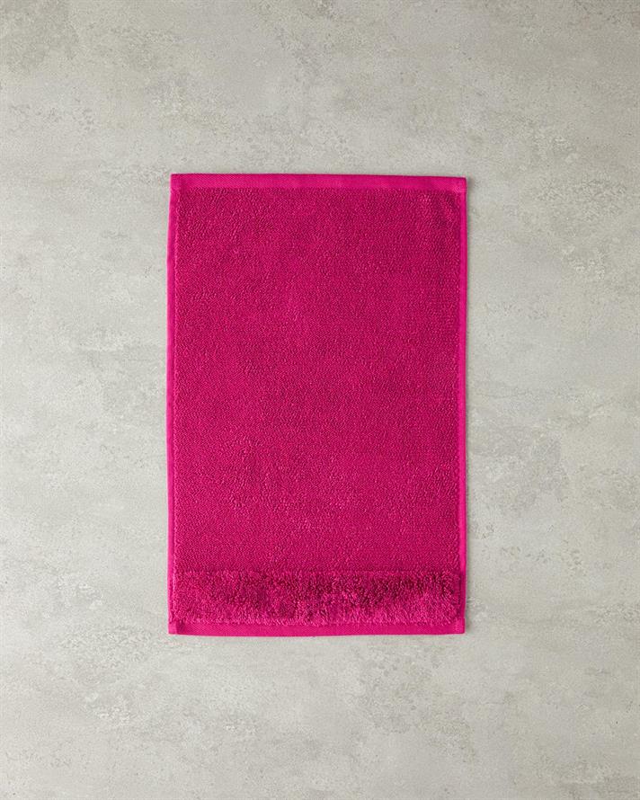 Catifea atingere Cu Bumbac Prosop De Mâini 30 x 45 cm Fucsia
