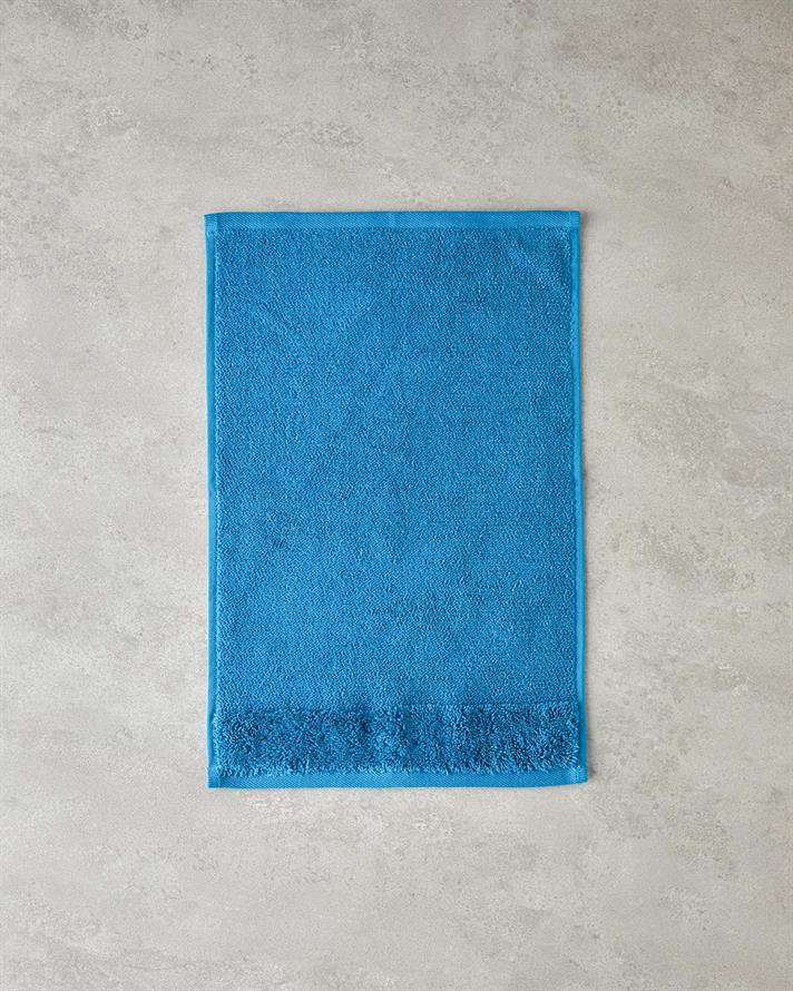 Catifea atingere Cu Bumbac Prosop De Mâini 30 x 45 cm Albastru