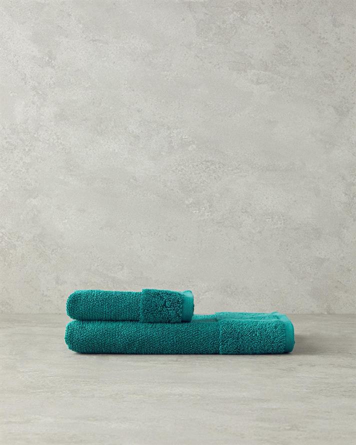 Catifea atingere Cu Bumbac Prosop De Mâini 30 x 45 cm Verde