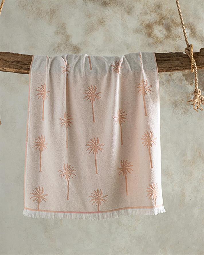 Prosop de plajă, Sunny, bumbac-poliester, 75x150 cm, portocaliu