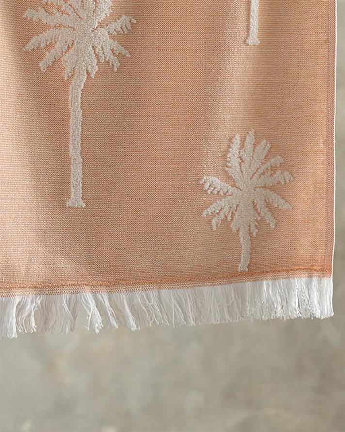 Prosop de plajă, Sunny, bumbac-poliester, 75x150 cm, portocaliu