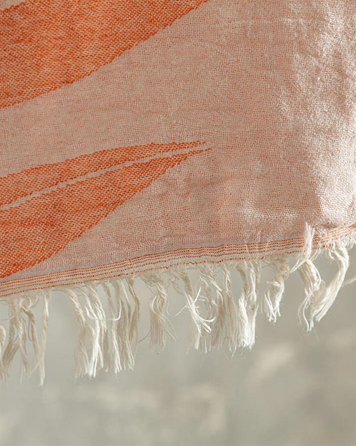 Prosop de plajă turcesc cu uscare rapidă, Tukan, bumbac, 90x150 cm, roz coral