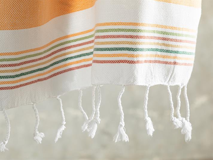 Prosop de plajă turcesc cu uscare rapidă, Colorful, bumbac, 90x150 cm, multicolor