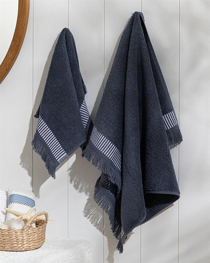 Prosop pentru mâini, Cyra, bumbac, 30x40 cm, gri antracit