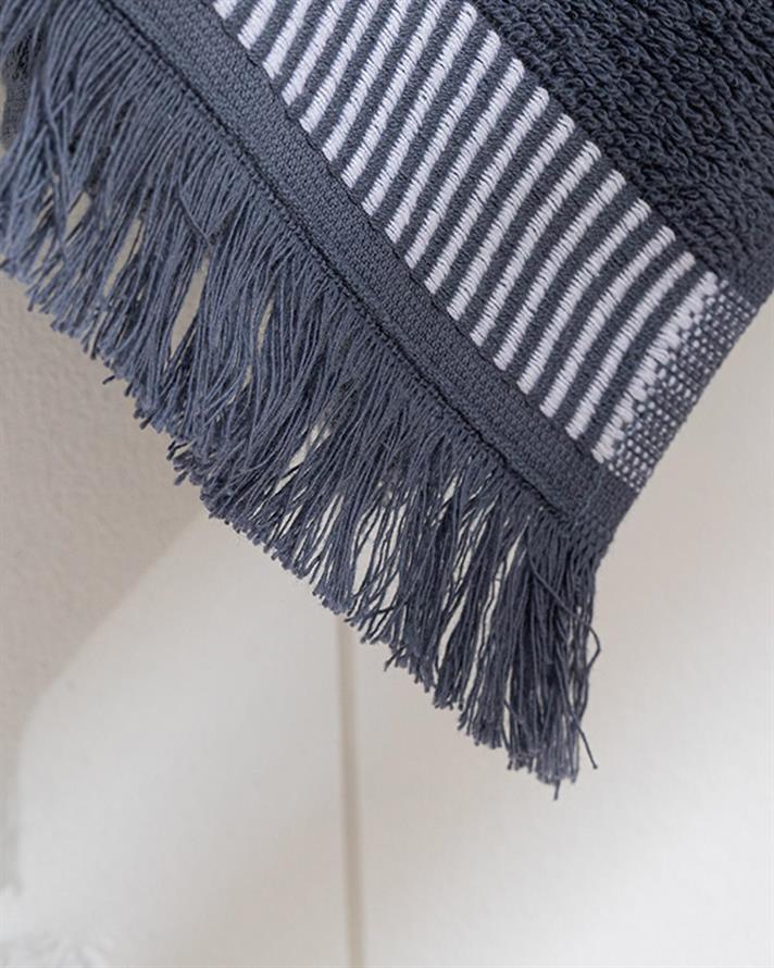 Prosop pentru mâini, Cyra, bumbac, 30x40 cm, gri antracit