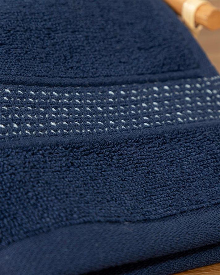 Prosop pentru mâini, Deluxe, bumbac, 30x40 cm, bleumarin