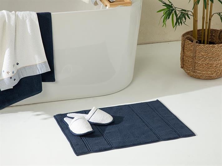 Prosop pentru picioare, Elegant, bumbac, 50x70 cm, albastru