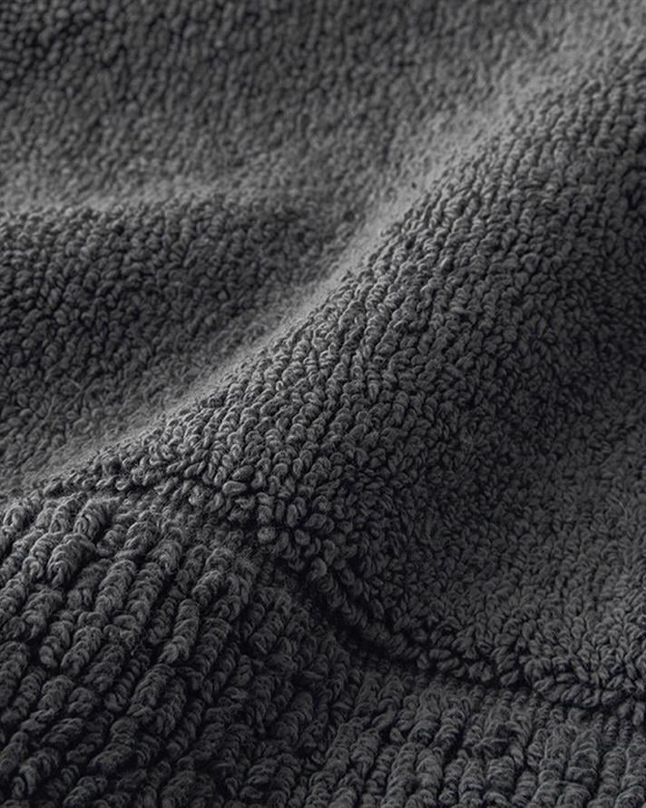 Prosop pentru picioare, Lana, bumbac, 50x70 cm, gri închis