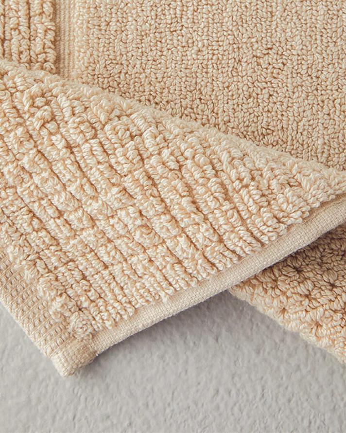 Prosop pentru picioare, Lana, bumbac, 50x70 cm, bej