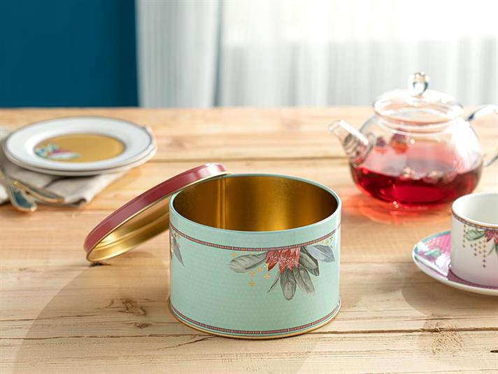 Protea Metal 14*8 Cm Albastru