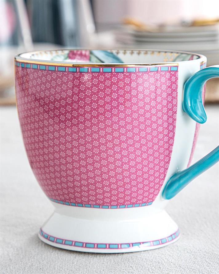 Protea New Bone China Mug 500 ml Pınk