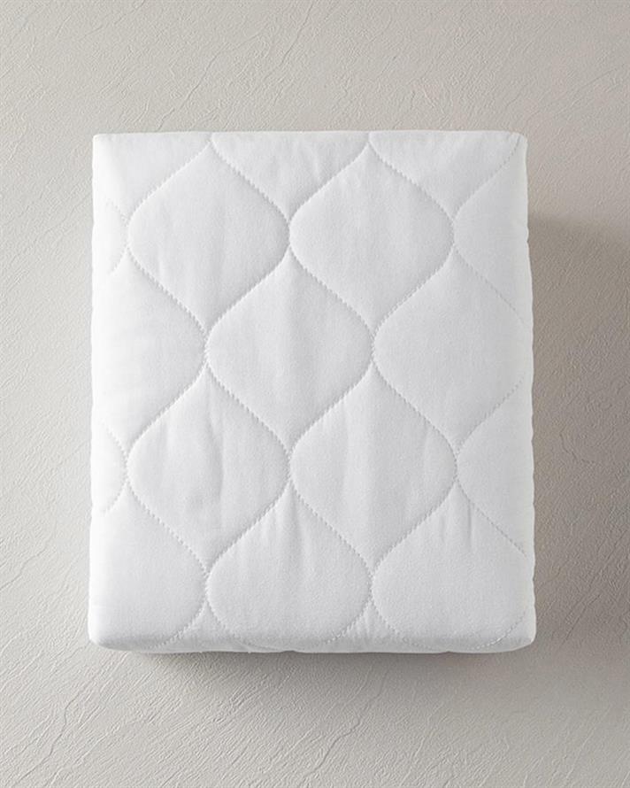 Protectie saltea pentru doua persoane, Plump, material impermeabil, 160x200 + 30 cm, alb