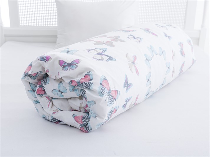 pupă Cu Bumbac Single Lenjerie De Pat 160x220 cm Cyan