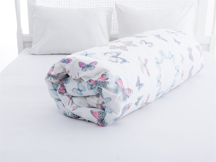 pupă Cu Bumbac Double Lenjerie De Pat 200x220 cm Cyan