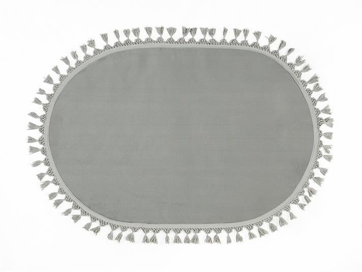 Covor imitație blană, Puppie, 80x120 cm, acril, gri