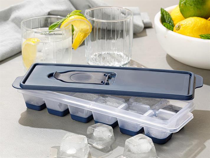 pur și simplu Plastic Cu Capac Cutie De Gheață 8.9x25.3x3.9 cm Bleumarin