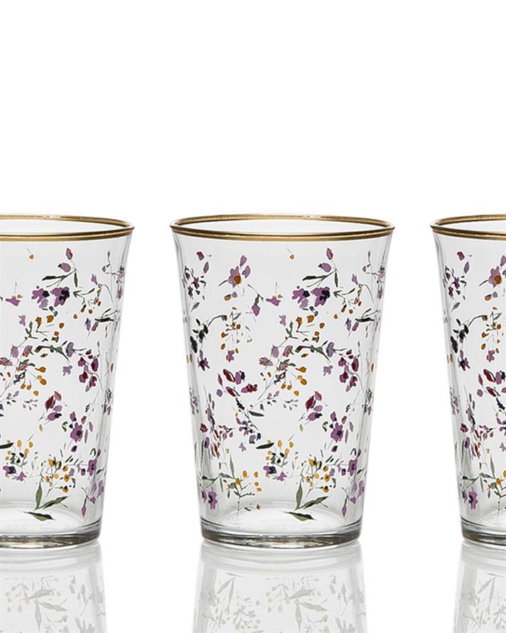 Simply Glass 3 pcs Juice Glass 290 ml Gold