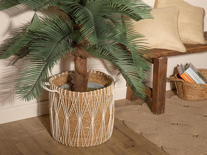Nubia Coș , 37*37 Cm, Albastru-Beige