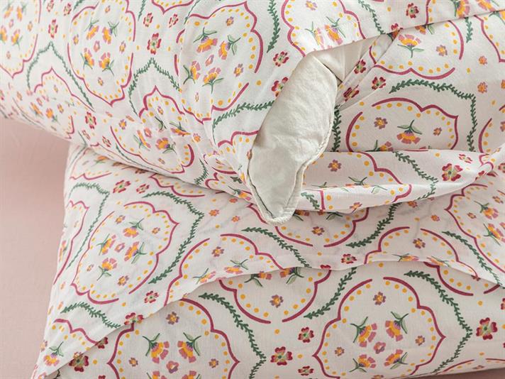 Pure Bouquets Față De Pernă Set 2, Ușor De Calcat, 50*70 Cm, Albastru-Maro