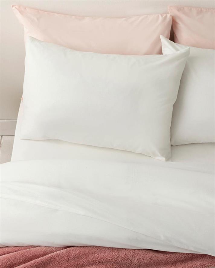 Pure Bumbac Double Set Lenjerie De Pat 200x220 cm Crem.