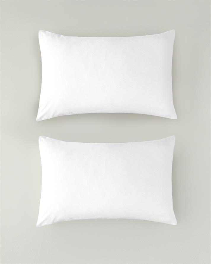 Set 2 fete de perna, Pure, bumbac, 50x70 cm, alb