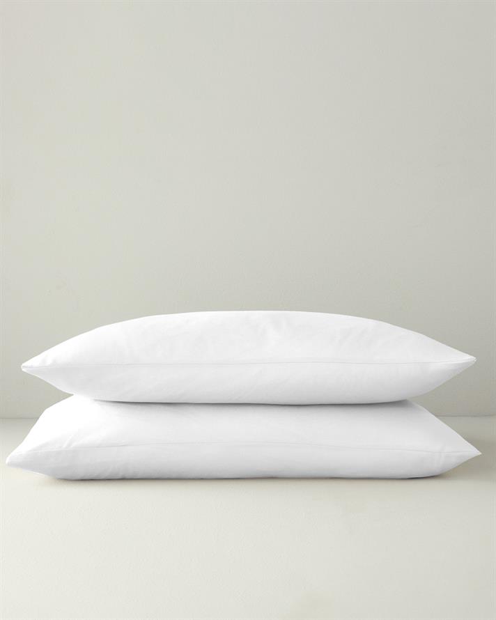 Set 2 fete de perna, Pure, bumbac, 50x70 cm, alb