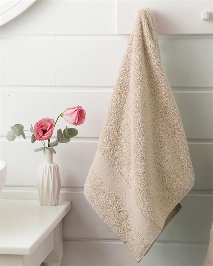 Pure De Bază Prosop De Față 50x90 cm Maro Deschis