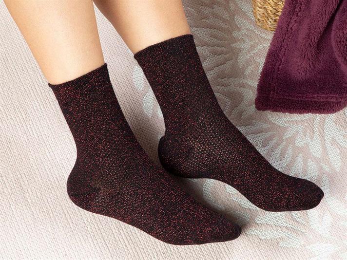 Purler Cotton Women Single Socks Standart Black