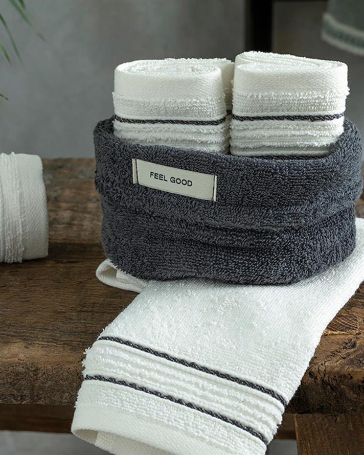 Quadro Set De Prosoape De Mână Set De 4 Bucăți, Bumbac, 30*40 Cm, Verde Mentă