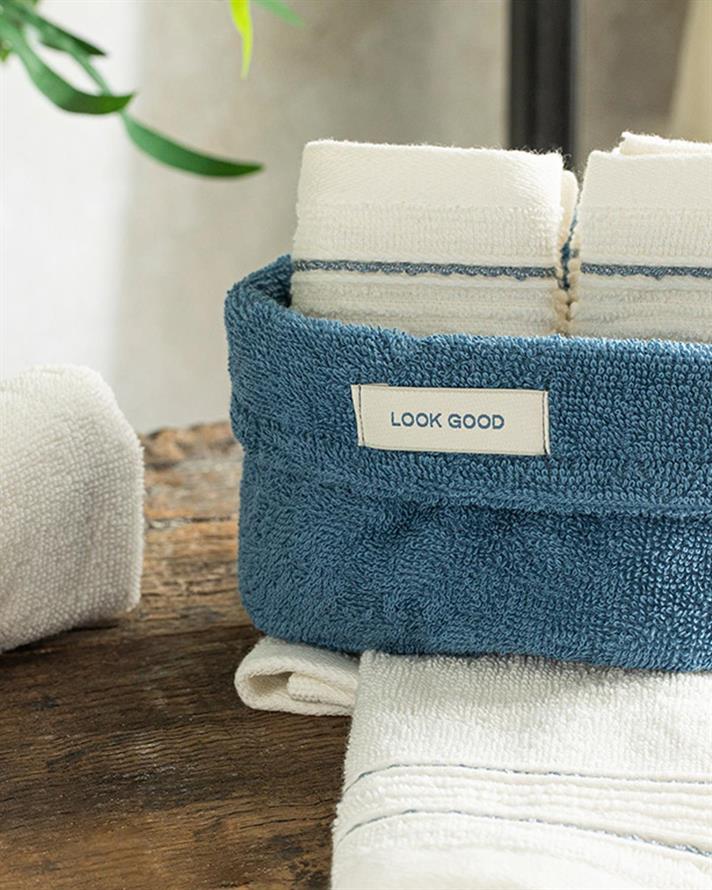 Quadro Set De Prosoape Set 4, Bumbac, 30*40 Cm, Albastru Deschis - Verde - Galben