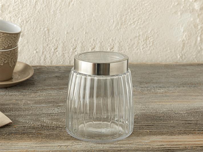 Quinn Glass Borcan 850 Ml Transparent.