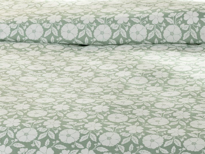 răsadniță Bumbac King Size Set Lenjerie De Pat 240x220 cm Verde