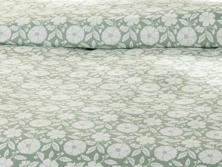 răsadniță Bumbac Double Set Lenjerie De Pat 200x220 cm Verde