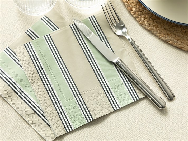Catty 20 Set Tissue Napkin 33x33 cm Green