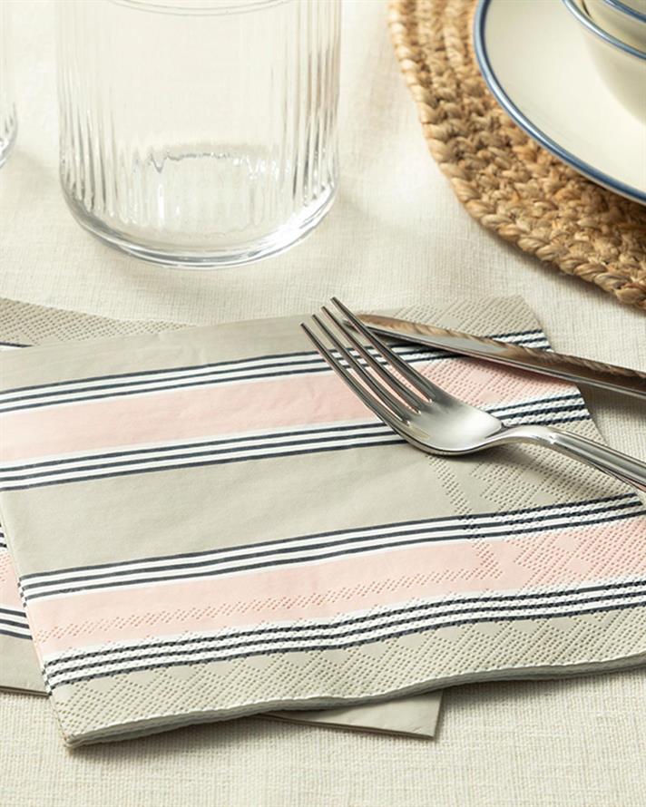 Catty 20 Set Tissue Napkin 33x33 cm Powder