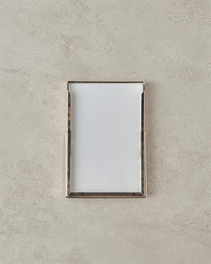 Ramă foto, Alba, metal, 10x15 cm, auriu