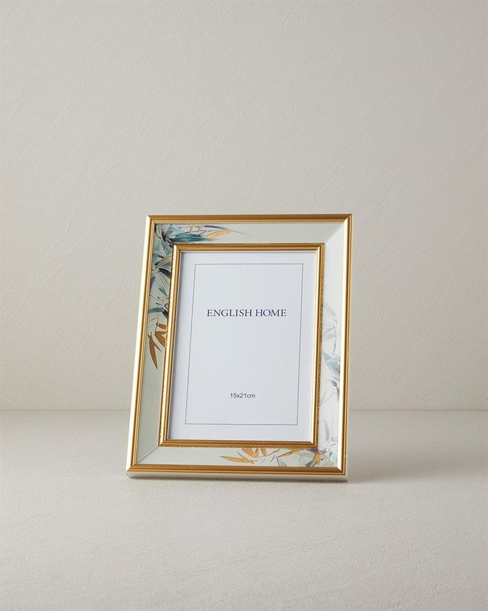 Bamboo Frame 15x20 cm Cream-Golden