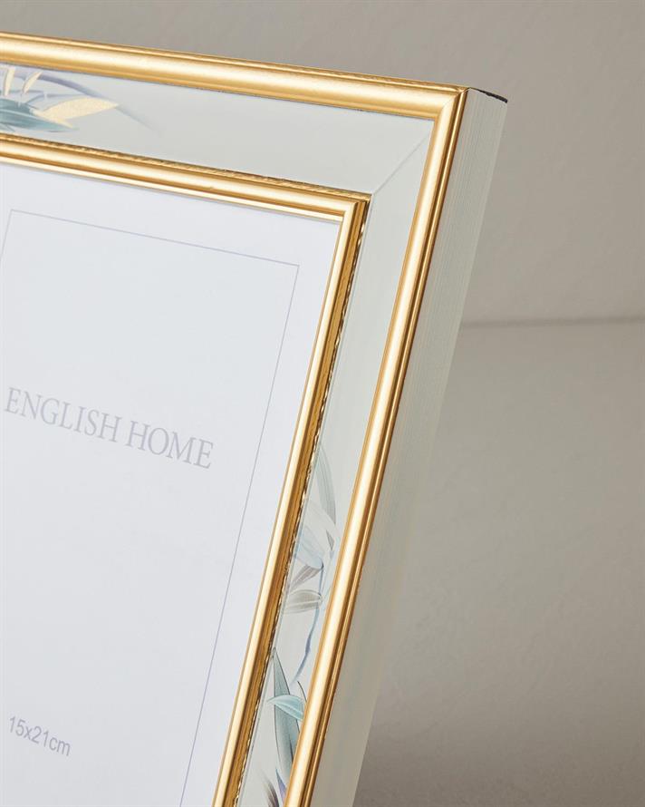 Bamboo Frame 15x20 cm Cream-Golden