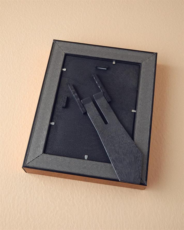 Exotic Leaves Glass Frame 13x18 cm Dark Blue