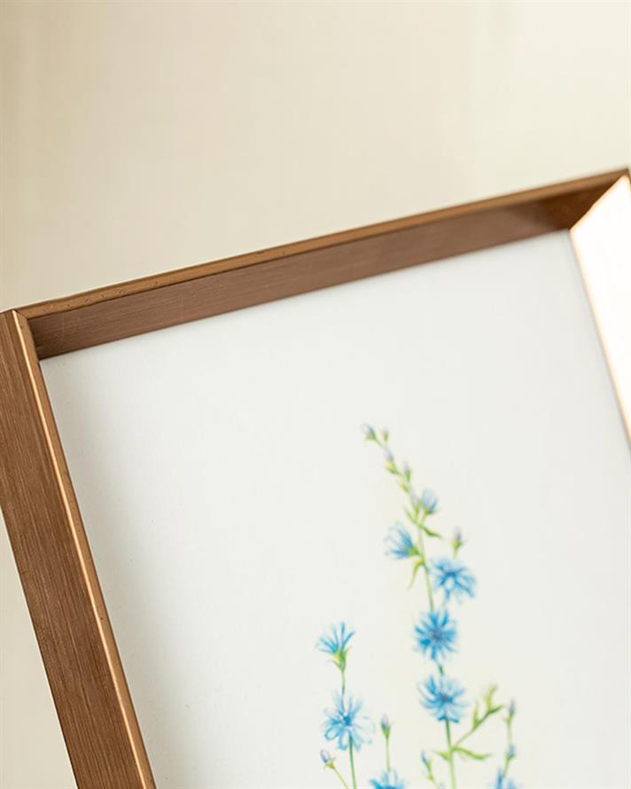 Ramă foto, Kelsey, plastic, 13x18 cm, maro