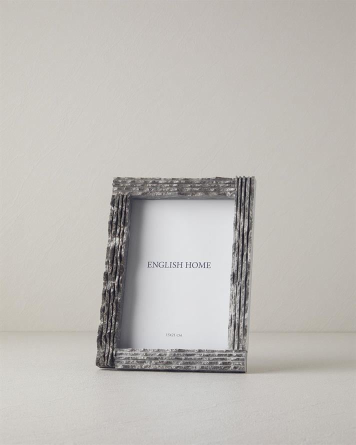 Ramă foto, Marble, plastic, 15x21 cm, maro