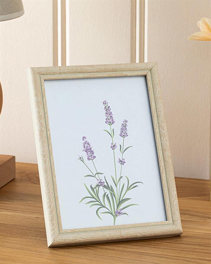 Ramă foto, Rhonda, plastic, 10x15 cm, crem