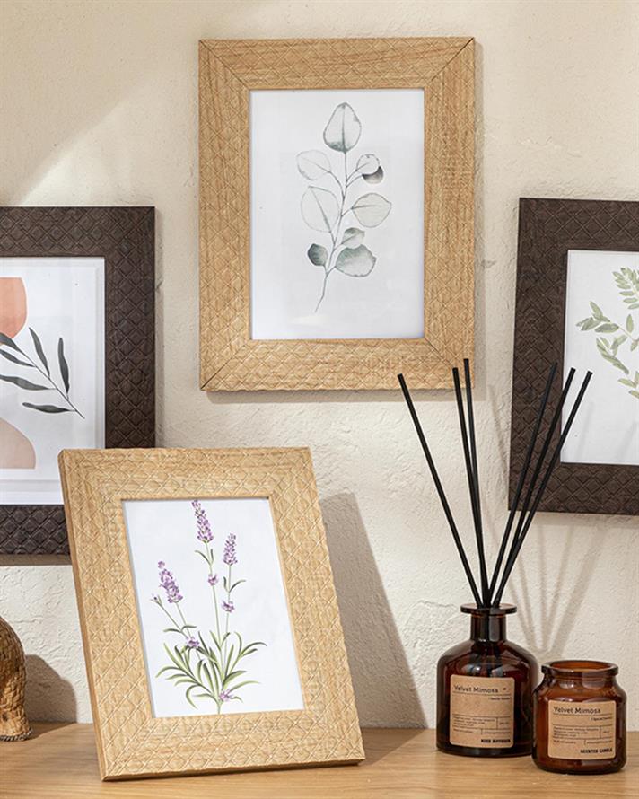 Ramă foto, Verona, plastic, 13x18 cm, închis maro